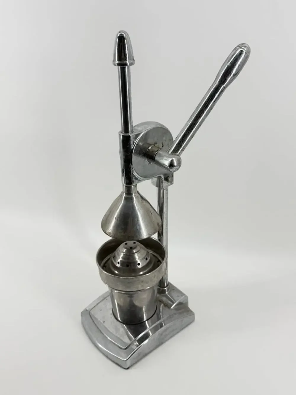 Vintage Chrome Citrus Juicer